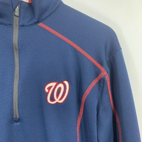 Columbia Men's Washington Senators Shotgun 1/4 Zip Long‎ Sleeve Pullover Size M - Picture 4 of 13